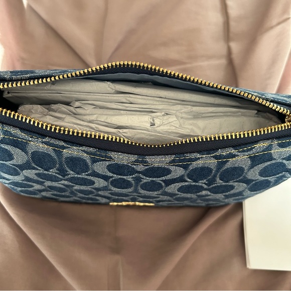 NEW Coach Kailey Denim Shoulder Bag - Picture 7 of 8